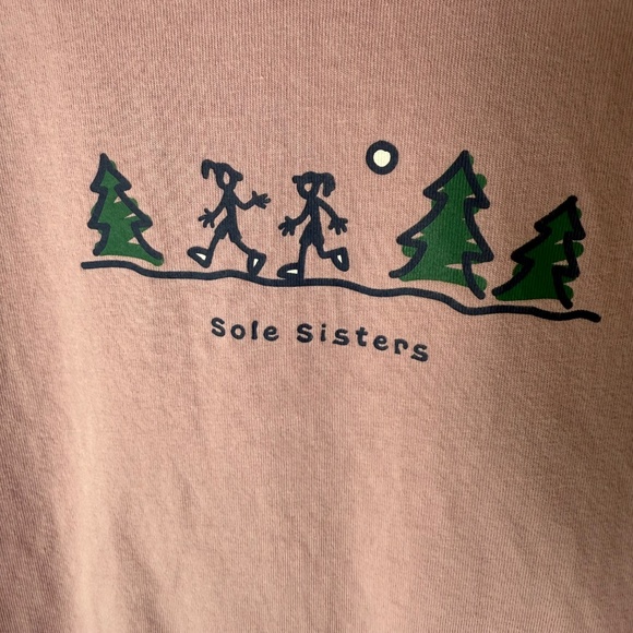 Life is Good Crusher Tee T-Shirt Womens XXL Purple Sole Sisters Graphic Top - Picture 2 of 9